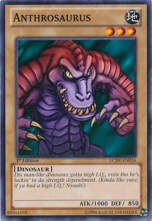Anthrosaurus LCJW-EN016 YuGiOh Legendary Collection 4: Joey's World Mega Pack