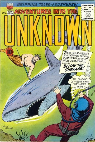 Adventures into the Unknown #121 (1960) Comic Books Adventures into the Unknown