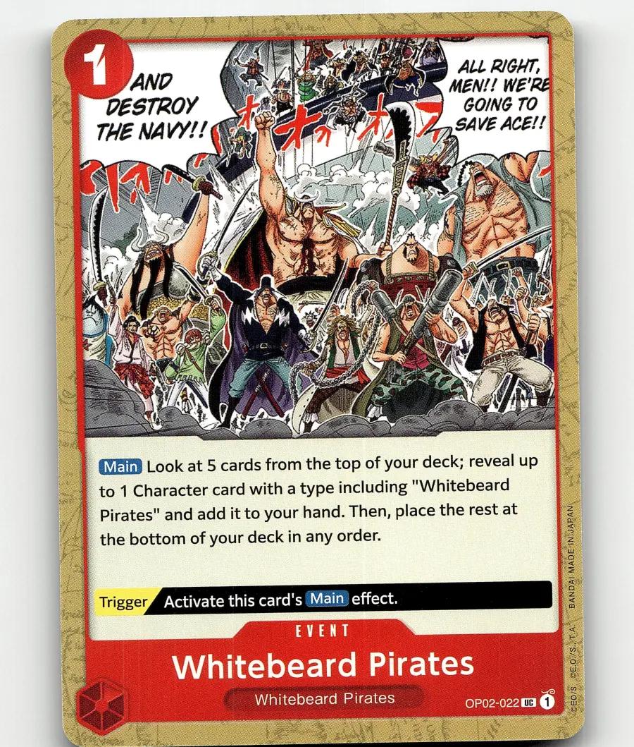 Whitebeard Pirates OP02-022 One Piece Paramount War