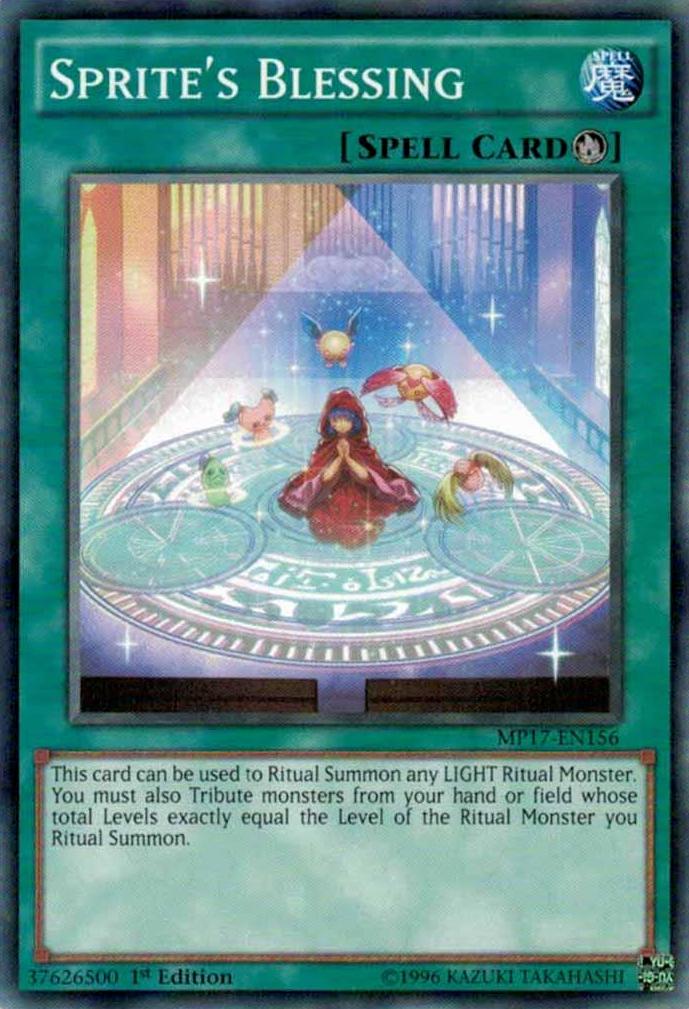 Sprite's Blessing MP17-EN156 YuGiOh 2017 Mega-Tin Mega Pack