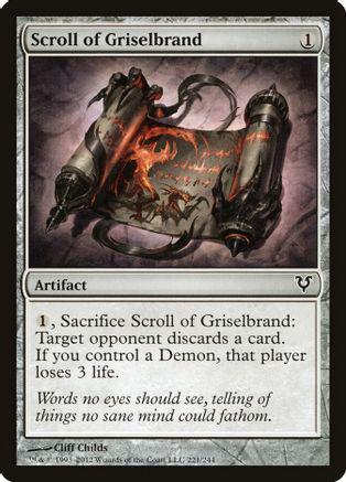 Scroll of Griselbrand Magic Avacyn Restored