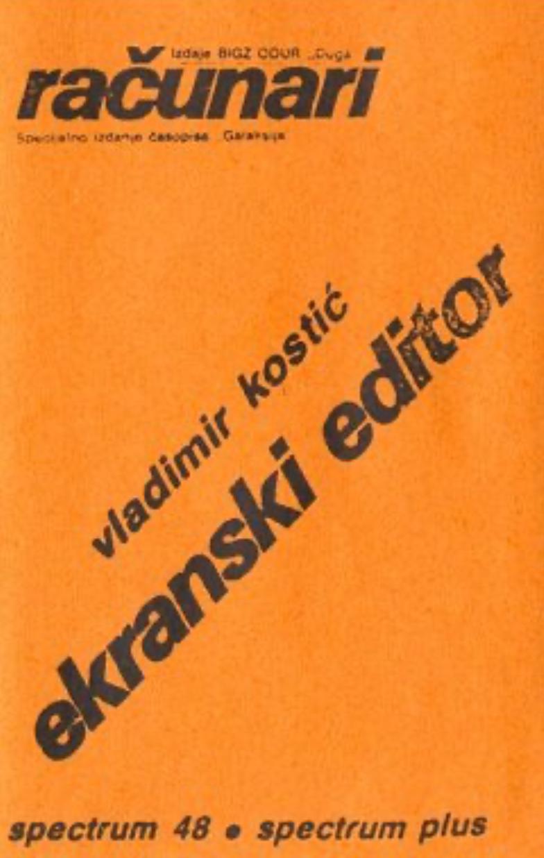 Ekranski Editor ZX Spectrum