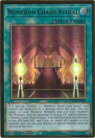 Numeron Chaos Ritual MGED-EN050 YuGiOh Maximum Gold: El Dorado