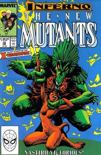 New Mutants #72 (1989) Cover Art