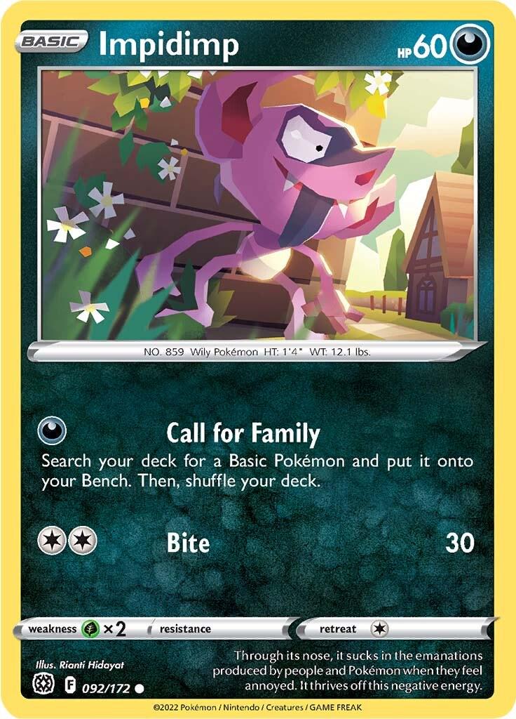 Impidimp #92 Pokemon Brilliant Stars