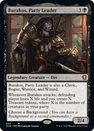 Burakos, Party Leader #653 Magic Commander Legends: Battle for Baldur's Gate