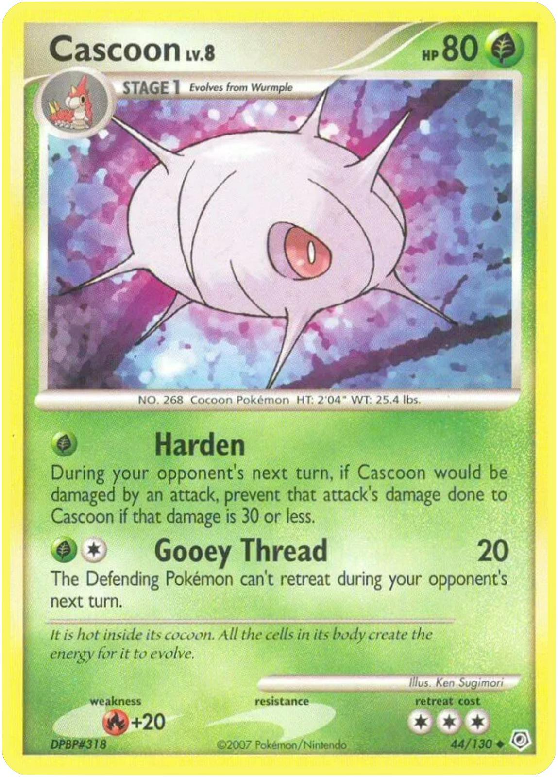 Cascoon #44 Pokemon Diamond & Pearl