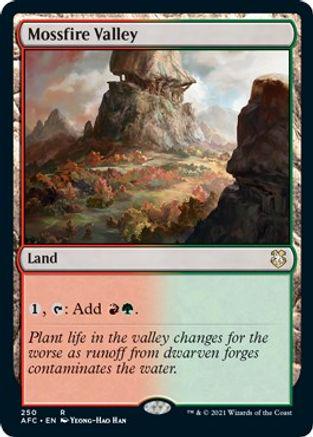 Mossfire Valley Magic Adventures in the Forgotten Realms Commander