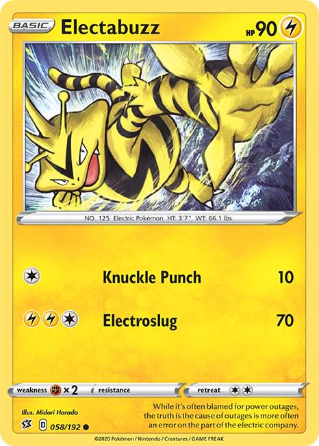 Electabuzz #58 Pokemon Rebel Clash