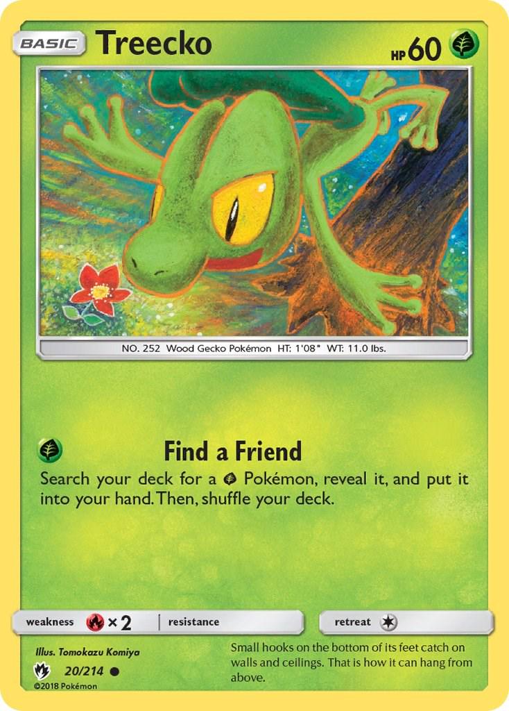 Treecko #20 Pokemon Lost Thunder