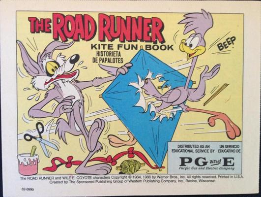 The Road Runner (1982) Comic Books Kite Fun Book