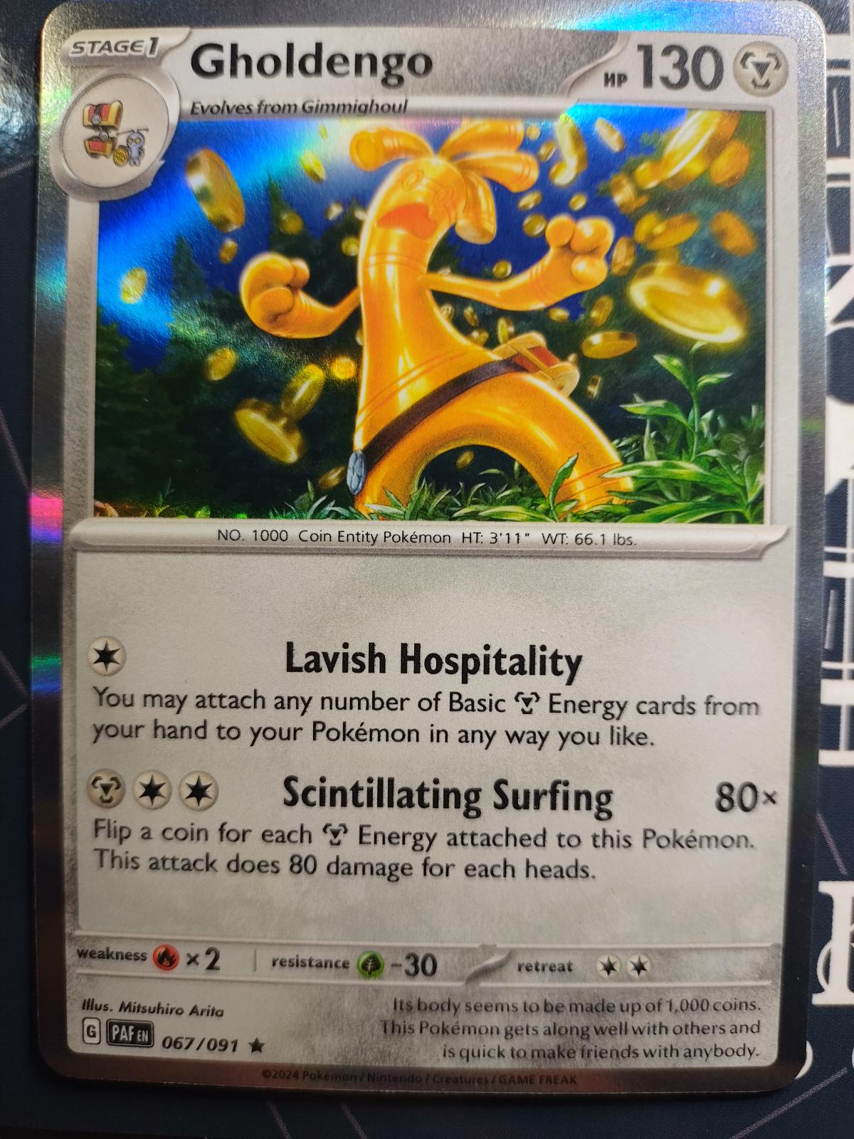 Gholdengo #67 Pokemon Paldean Fates