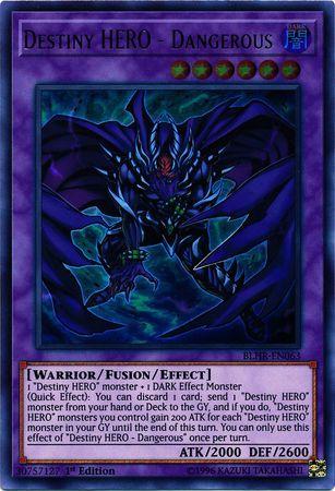 Destiny HERO - Dangerous BLHR-EN063 YuGiOh Battles of Legend: Hero's Revenge