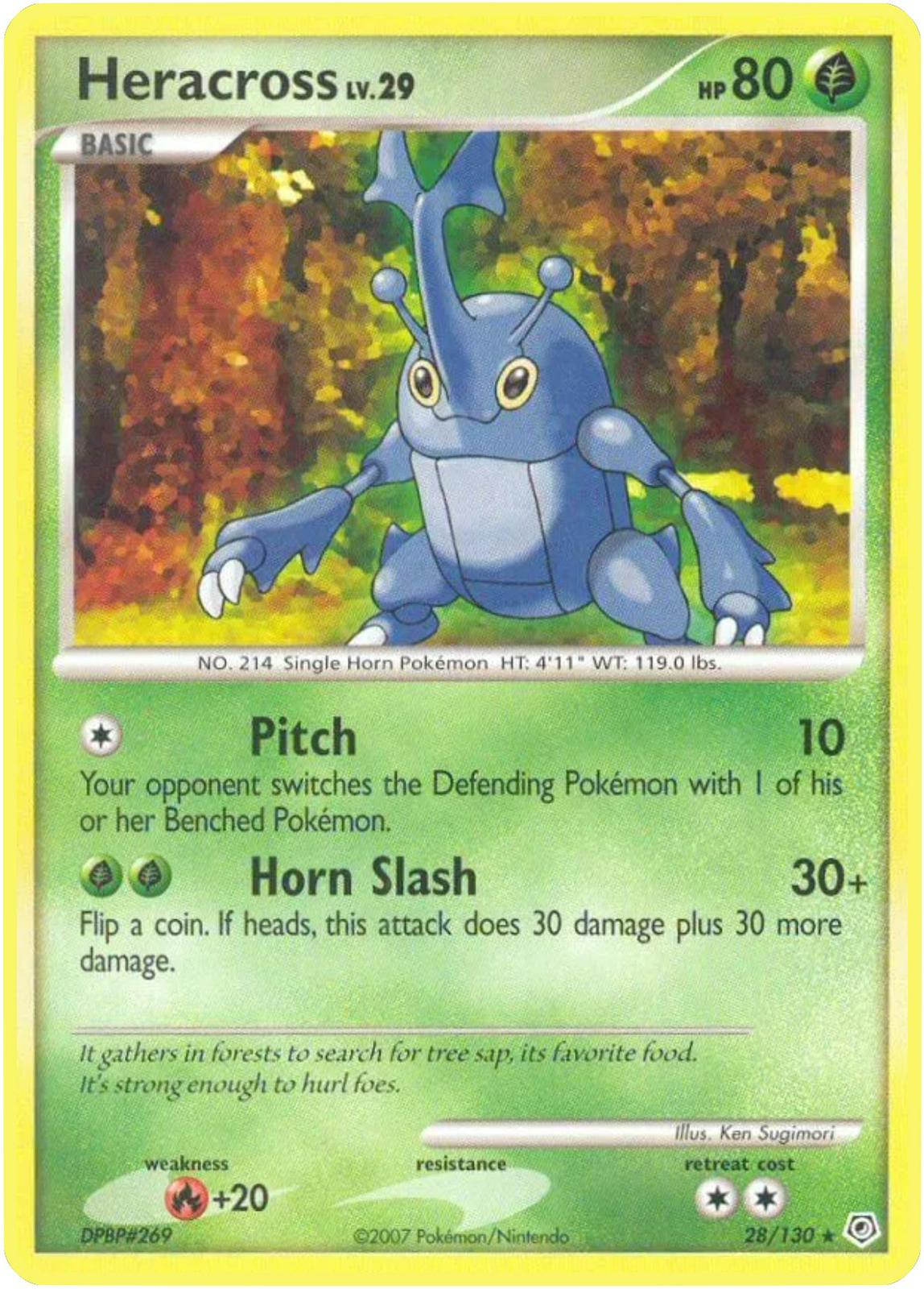 Heracross #28 Pokemon Diamond & Pearl