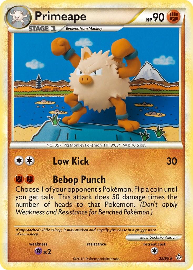 Primeape #22 Pokemon Unleashed
