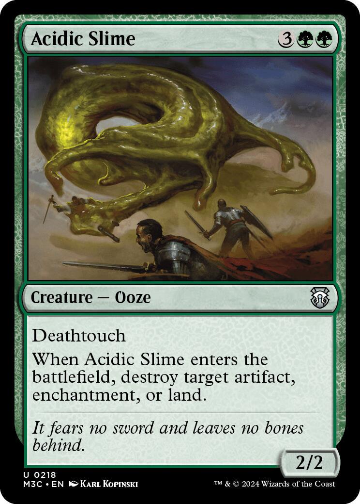 Acidic Slime #218 Magic Modern Horizons 3 Commander