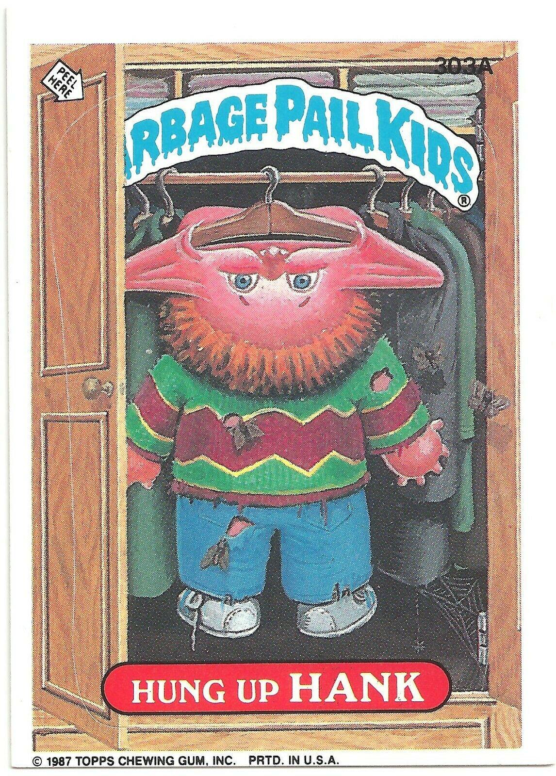 Hung Up HANK #303A 1987 Garbage Pail Kids