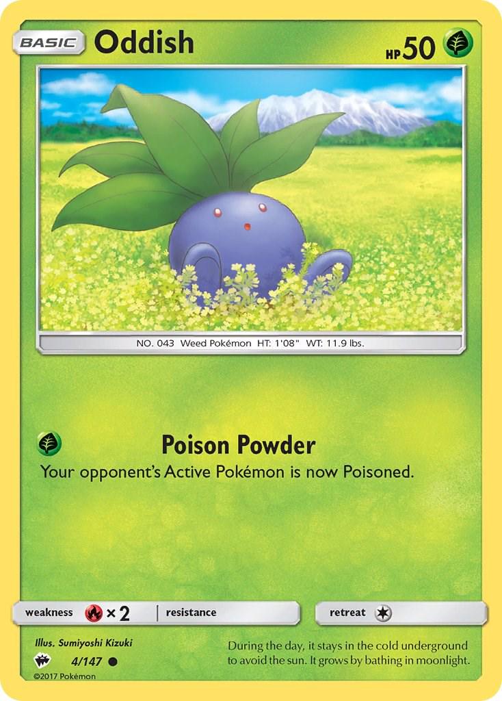 Oddish #4 Pokemon Burning Shadows