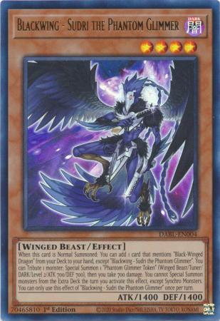 Blackwing - Sudri the Phantom Glimmer DABL-EN004 YuGiOh Darkwing Blast