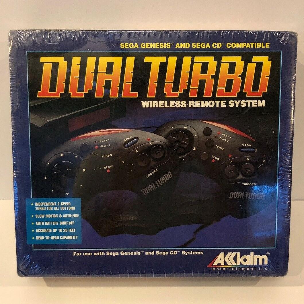 Dual Turbo Wireless Remote System Sega Genesis