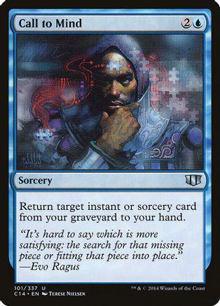 Call to Mind Magic Commander 2014