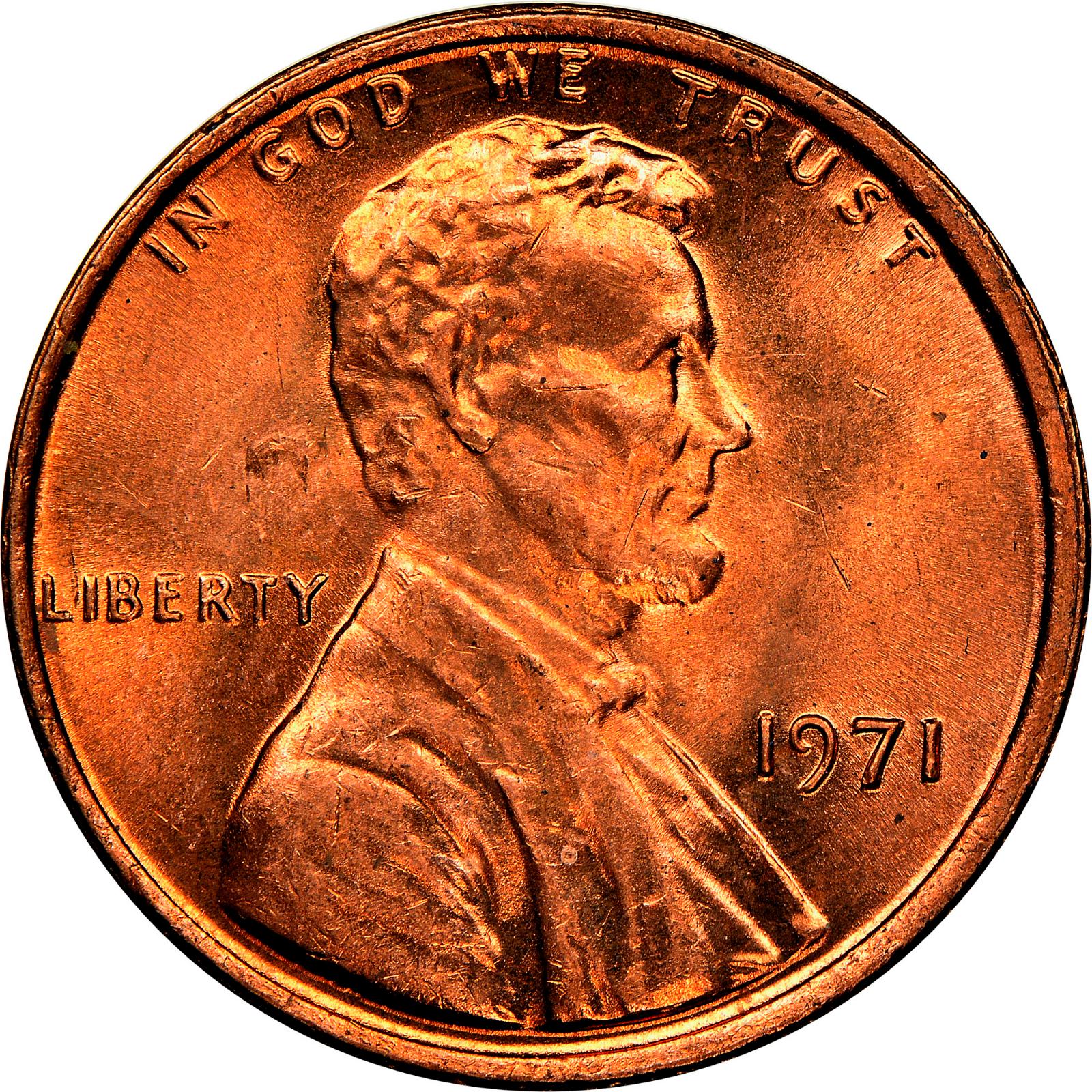 1971 Coins Lincoln Memorial Penny