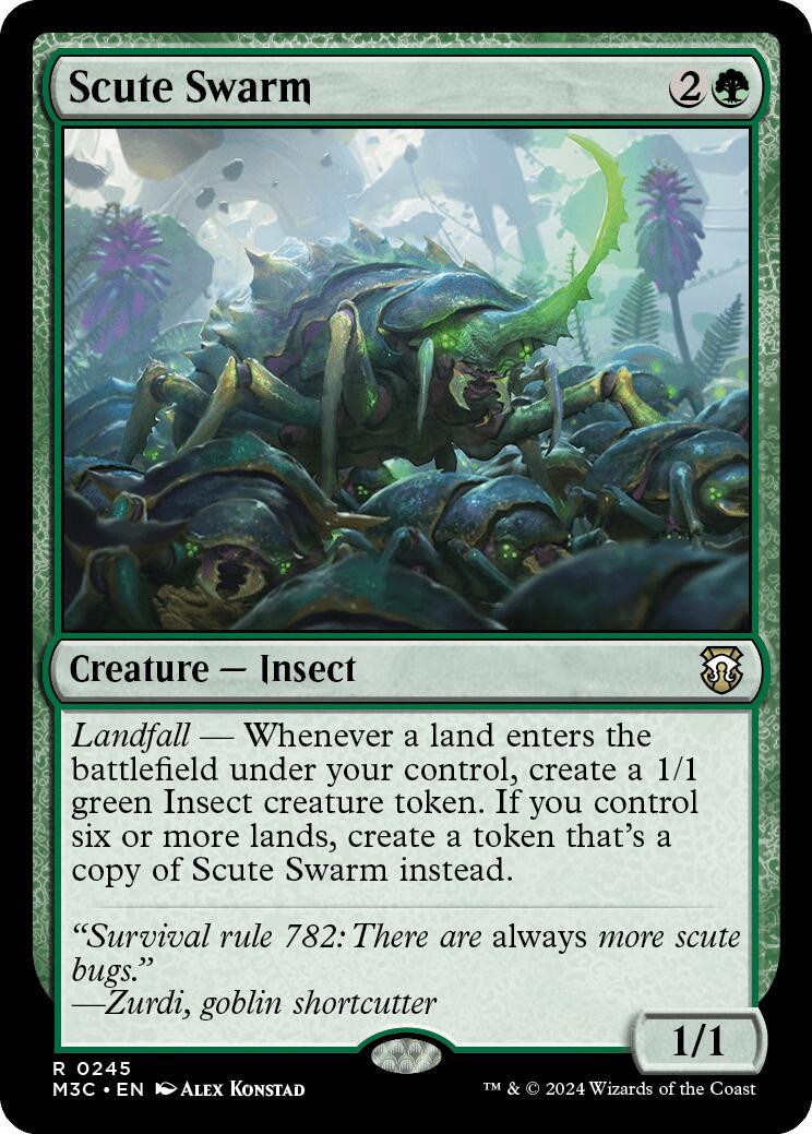 Scute Swarm #245 Magic Modern Horizons 3 Commander