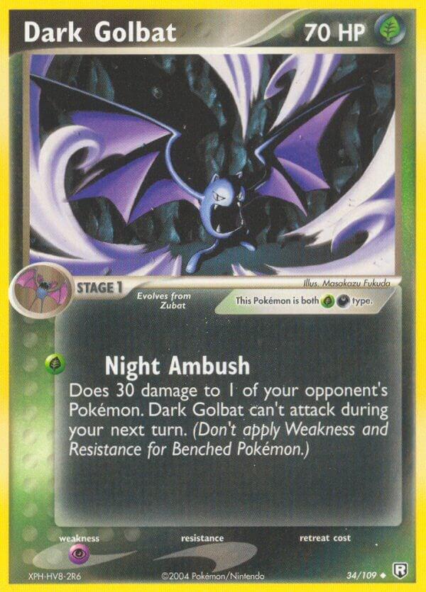Dark Golbat #34 Pokemon Team Rocket Returns