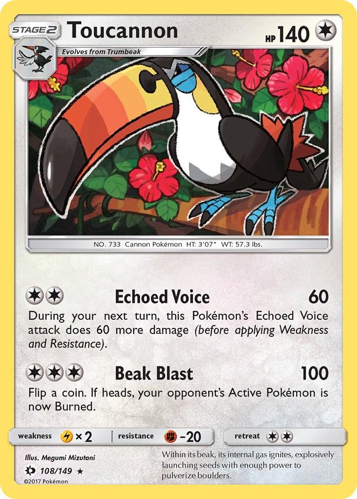 Toucannon #108 Pokemon Sun & Moon
