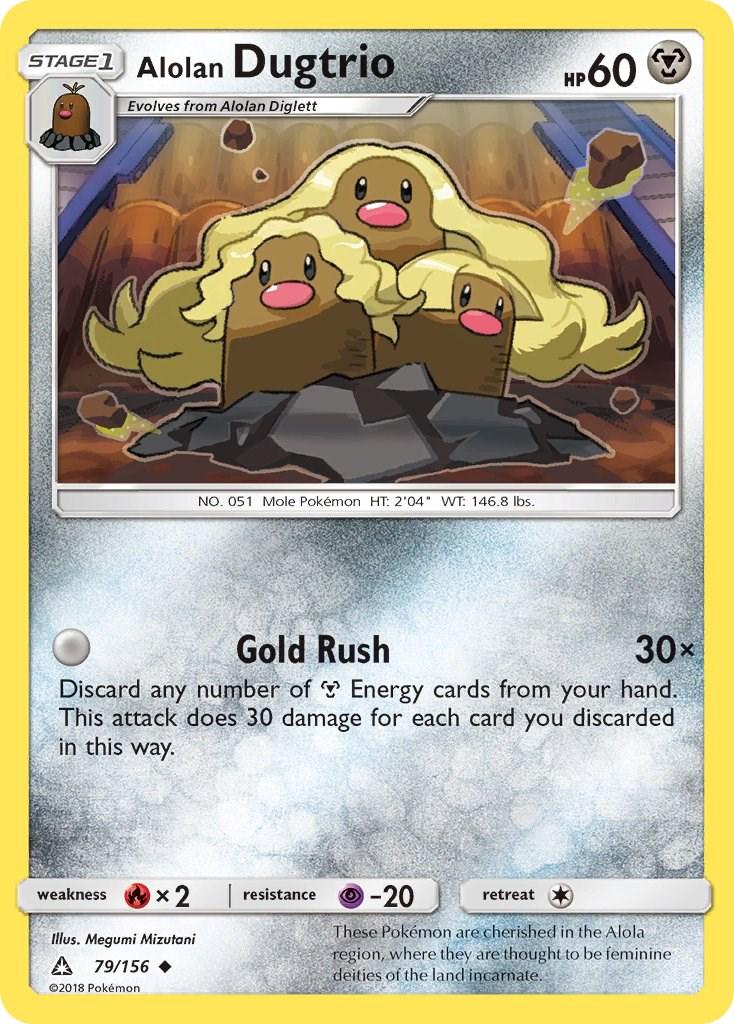 Alolan Dugtrio #79 Pokemon Ultra Prism