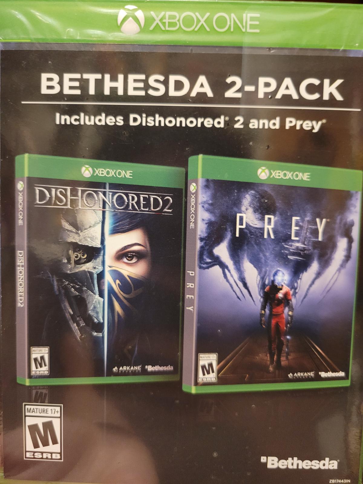 Bethesda 2-Pack Includes Dishonored 2 and Prey Xbox One