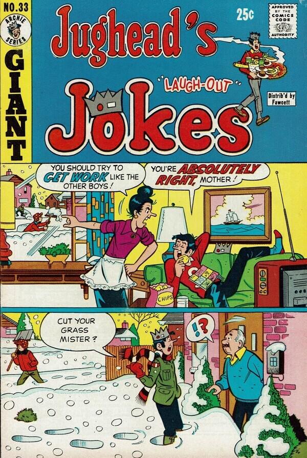 Jughead's Jokes #33 (1973) Comic Books Jughead's Jokes