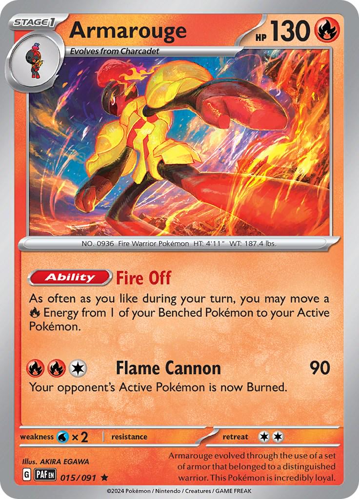 Armarouge #15 Pokemon Paldean Fates