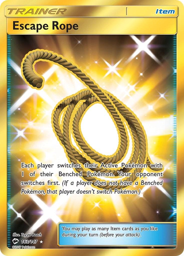 Escape Rope #163 Pokemon Burning Shadows