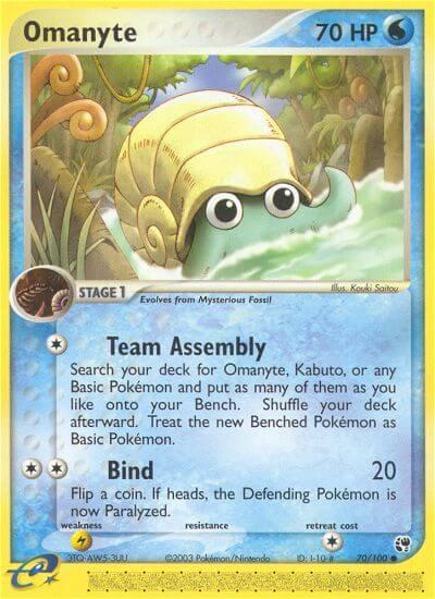Omanyte #70 Pokemon Sandstorm
