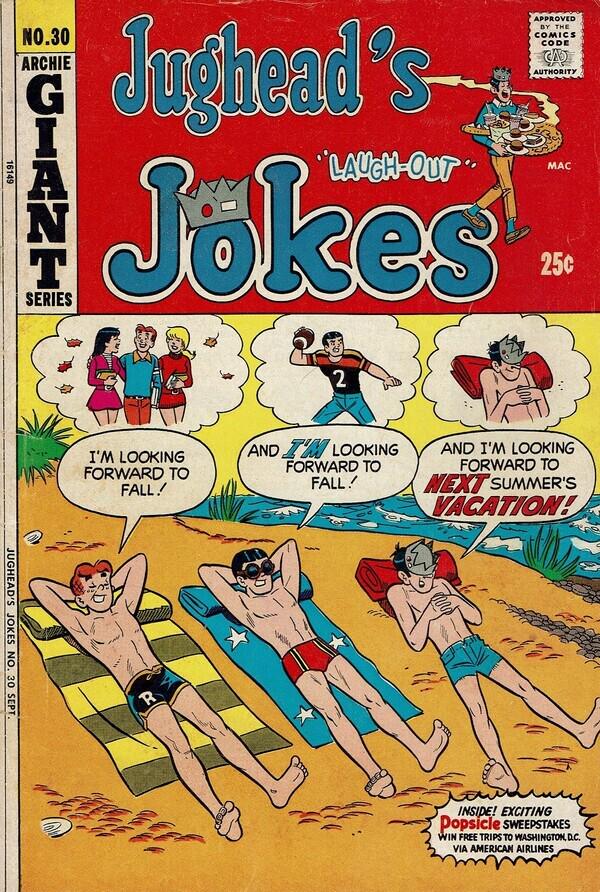 Jughead's Jokes #30 (1972) Comic Books Jughead's Jokes