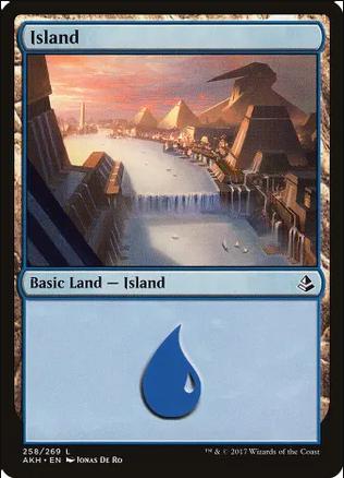 Island #258 Magic Amonkhet