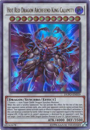 Hot Red Dragon Archfiend King Calamity DUPO-EN059 YuGiOh Duel Power