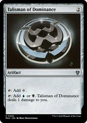 Talisman of Dominance #242 Magic Murders at Karlov Manor Commander Prices