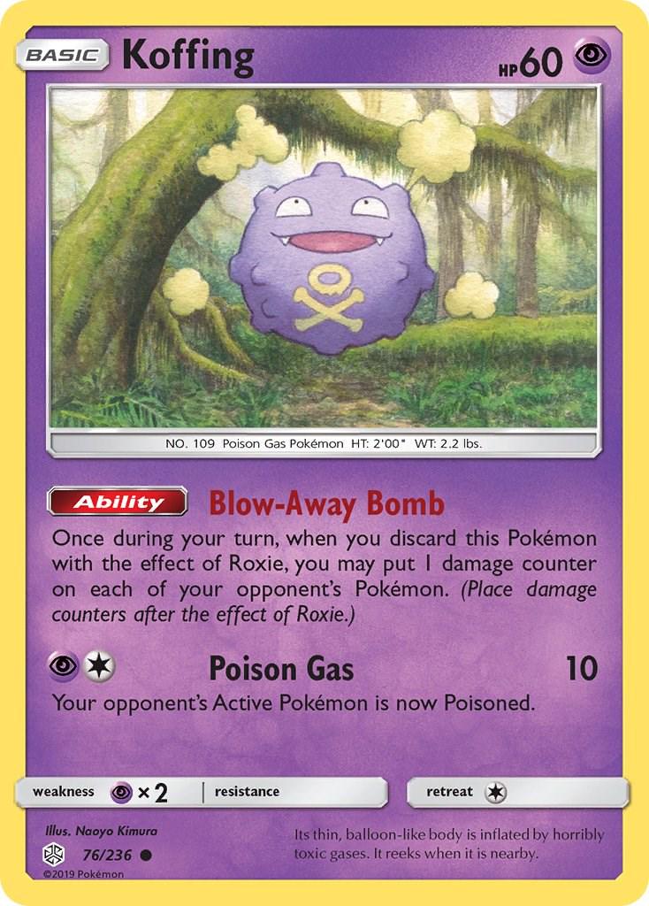 Koffing #76 Pokemon Cosmic Eclipse