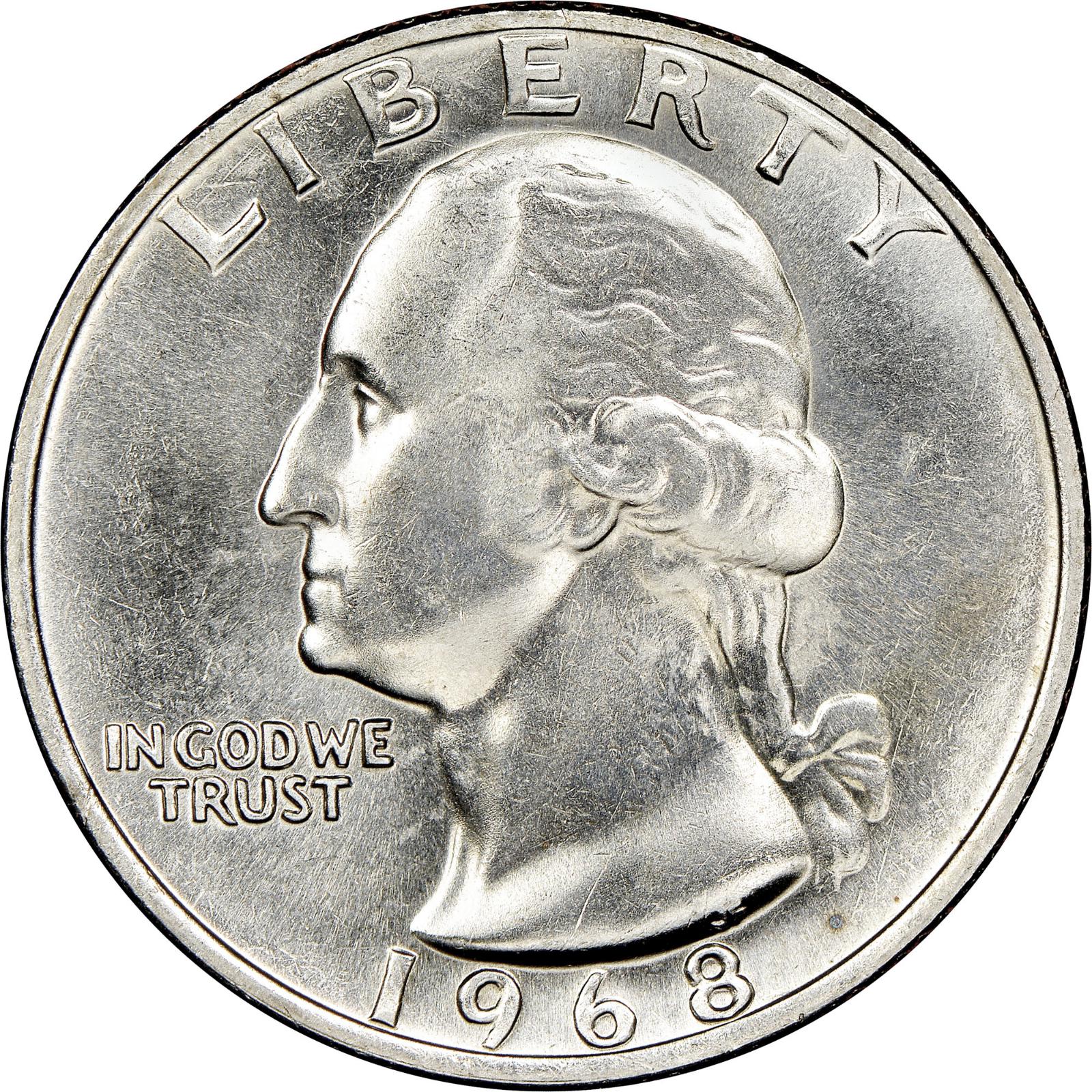 1968 Coins Washington Quarter