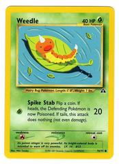 Weedle #70 Pokemon Neo Discovery Prices