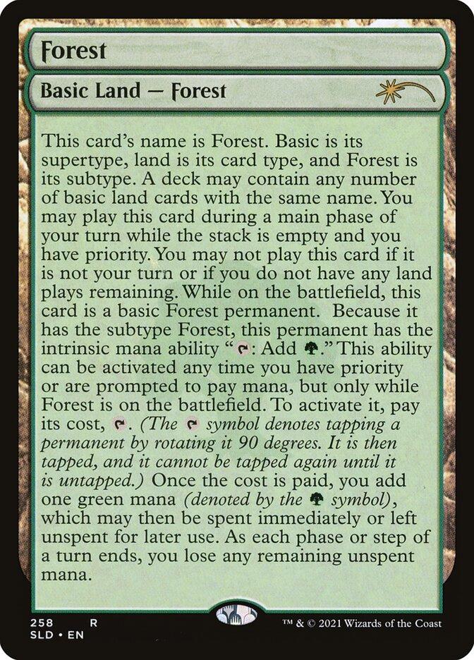 Forest #258 Magic Secret Lair Drop