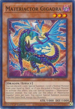 Materiactor Gigadra MP22-EN045 YuGiOh 2022 Tin of the Pharaoh's Gods Mega Pack