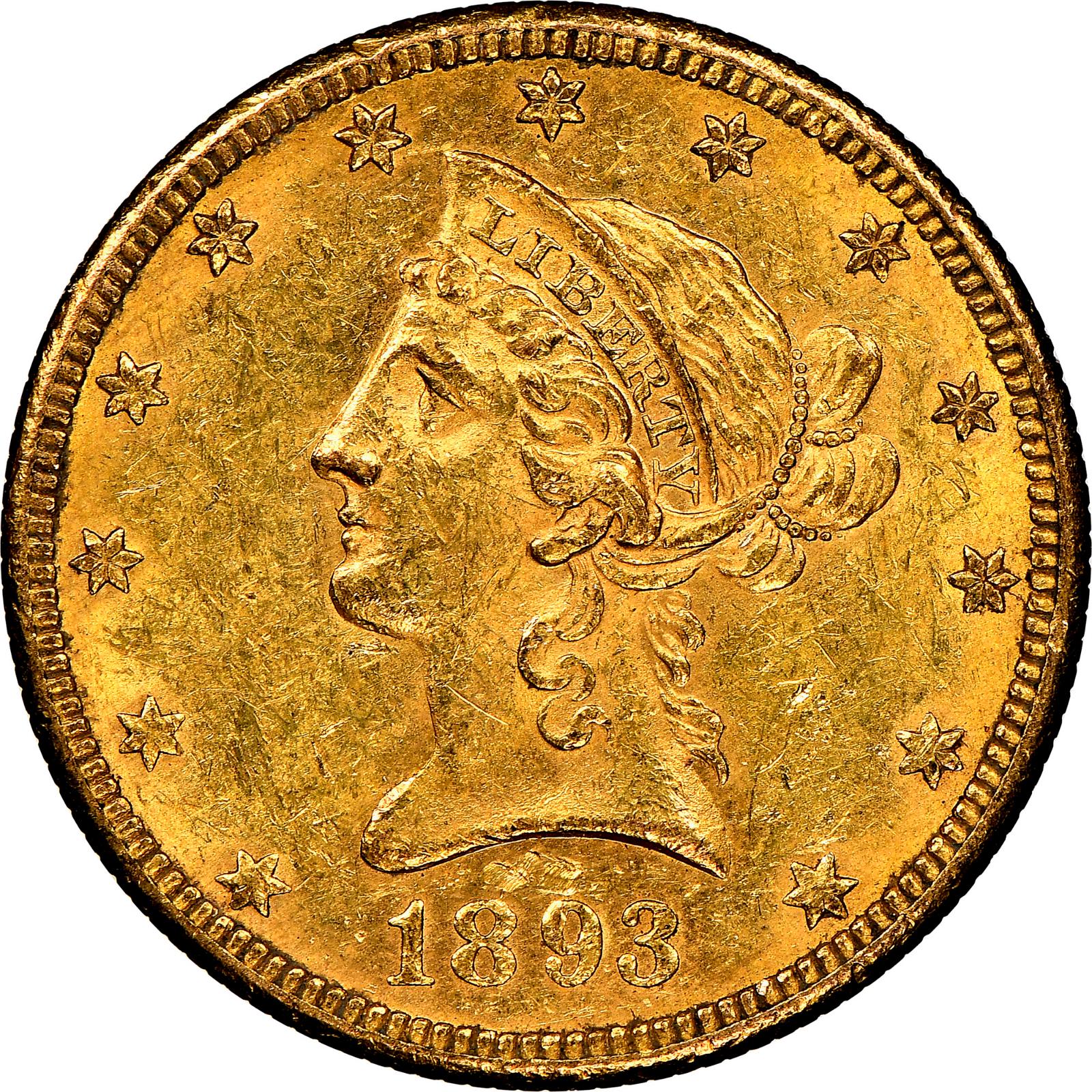 1893 O Coins Liberty Head Gold Eagle