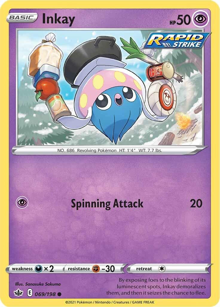 Inkay #69 Pokemon Chilling Reign