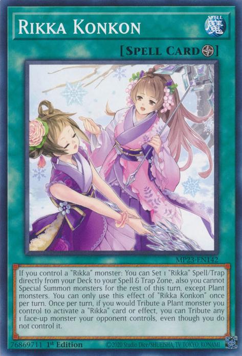 Rikka Konkon MP23-EN142 YuGiOh 25th Anniversary Tin: Dueling Heroes Mega Pack