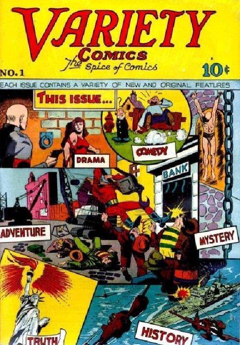 Variety Comics #1 (1944) Comic Books Variety Comics
