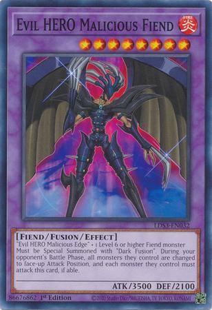 Evil HERO Malicious Fiend LDS3-EN032 YuGiOh Legendary Duelists: Season 3