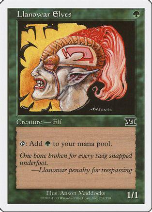 Llanowar Elves Magic 6th Edition